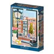 Puzzle Amsterdam From A Coffee Shop - 500 pièces