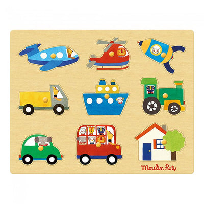 Le puzzle des transports-Moulin Roty