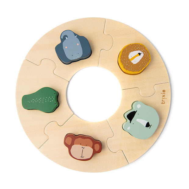 Puzzle rond animaux - Trixie Baby