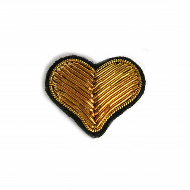 Broche Vintage Cœur Doré Signée Revillon - Très Bon état, Bijou Ancien