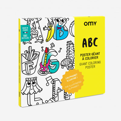 Poster géant à colorier ABC - OMY