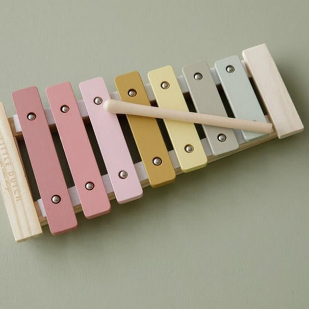 Xylophone en bois rose - Little Dutch