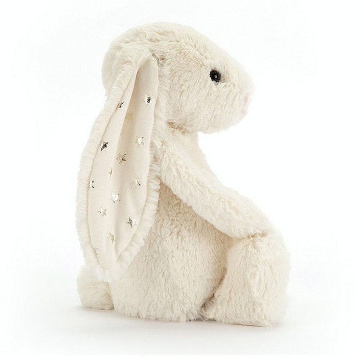 Doudou lapin blanc motifs étoile - Jellycat