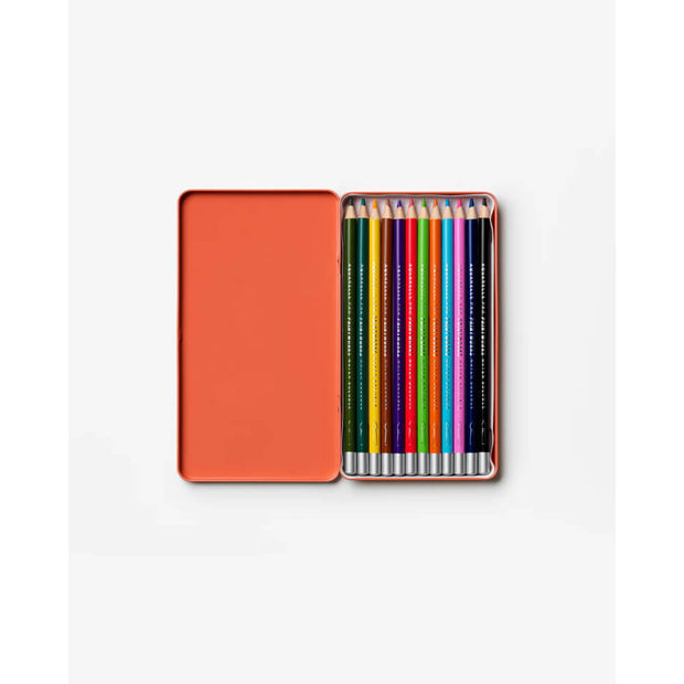 12 Crayons de Couleurs Aquarelle - Printworks