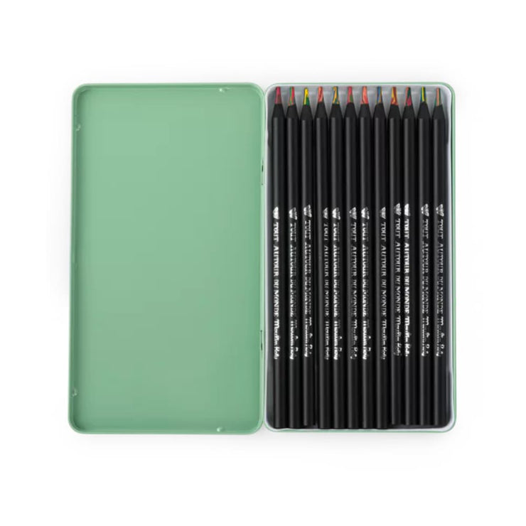 12 crayons de couleurs Multicolore - Moulin Roty