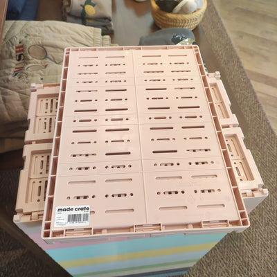 Cagette pliable Blush - Made crate