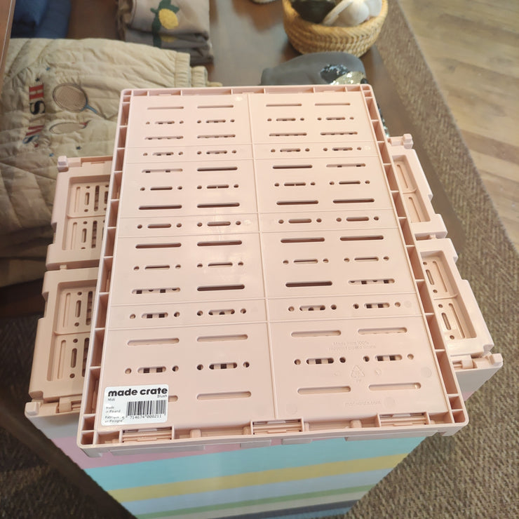 Cagette pliable Blush - Made crate