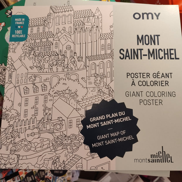 Poster géant Mont Saint-Michel - Omy