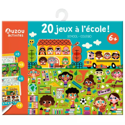 Ma pochette de 20 jeux à l’école - Auzou
