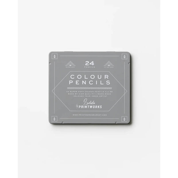 24 Crayons de Couleurs - Printworks