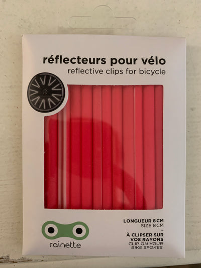 Réflecteurs pour vélo Rose Fluo 8 cm - Rainette