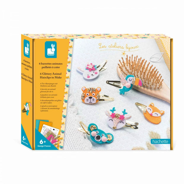 Barrettes à créer - Animaux Paillettes - Janod