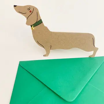 Carte de Vœux Teckel - Kitty Kenda Papergoods