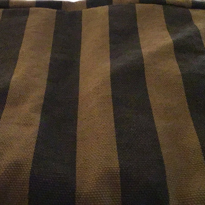 Sac Cabas Elisa Rayė Cumin Noir - Rose in April