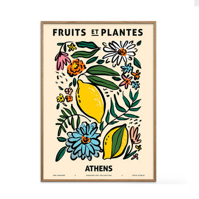 Affiche 30x40 - Fruits et Plantes - Athens