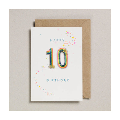 Carte d’anniversaire patch 10 ans - Petra Boase