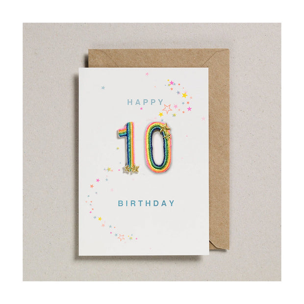 Carte d’anniversaire patch 10 ans - Petra Boase
