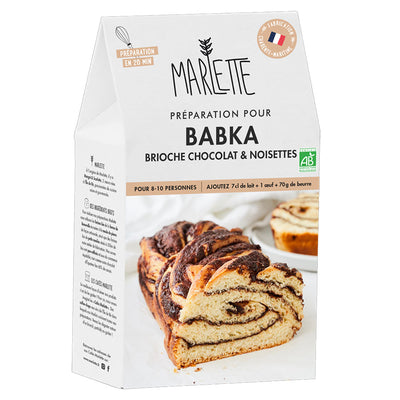 Préparation Babka Brioche Tressée au Chocolat - Marlette