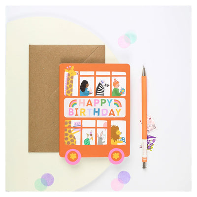 Carte anniversaire bus - Mifkins