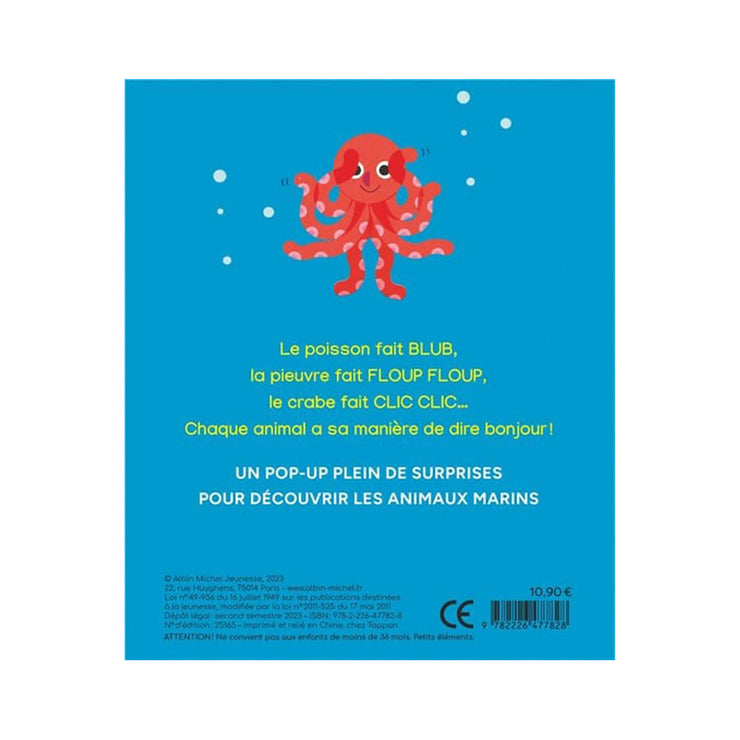 Livre Blub mon petit pop UP sous la mer - Albin Michel