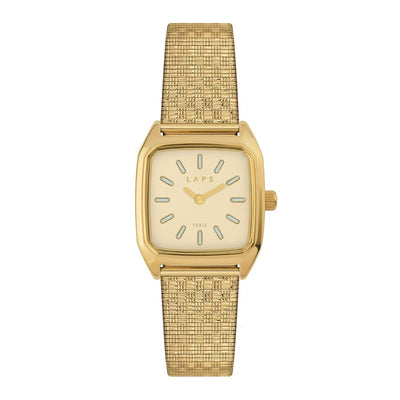 Montre Prima Bobby beige - Metal Damier - Laps