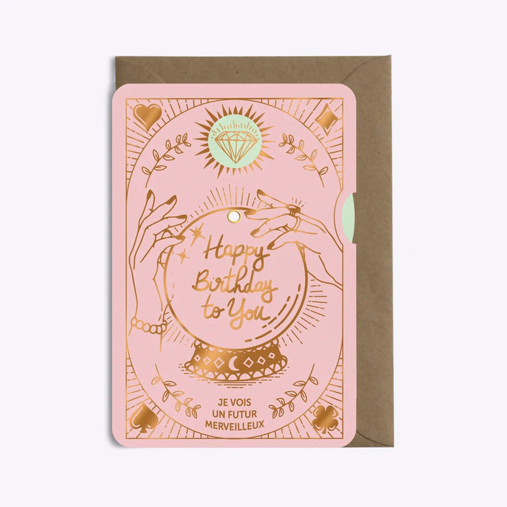 Carte Disque "Voyance" Rose - Les Editions du Paon