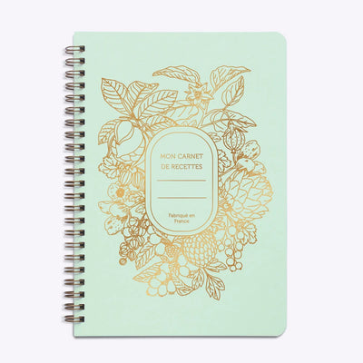 Mon Carnet de Recettes "Abondance" Vert d'Eau - Les Editions du Paon