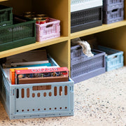 Caisse de Rangement Pliable - Mini Bleu Crystal