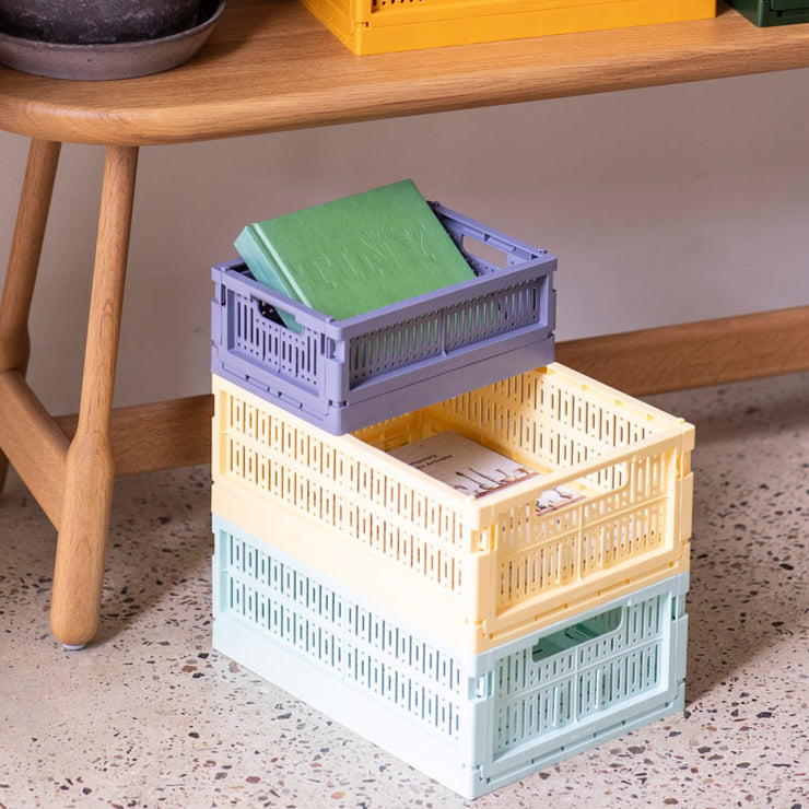 Caisse de Rangement Pliable - Midi Jaune Citron
