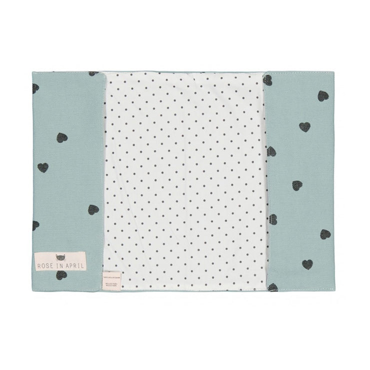 Carnet de santé coeur bleu - Rose in April
