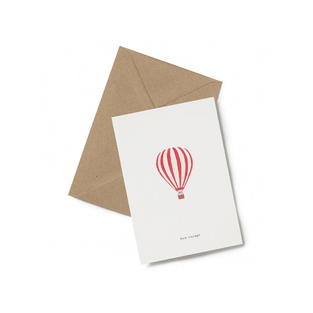 Carte Montgolfière « bon voyage » - Kartotek