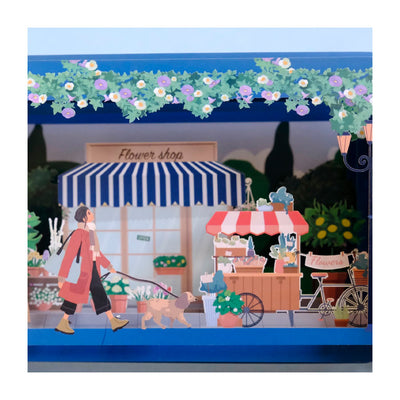 Carte Message in the bottle flowers shop - Alljoy Design
