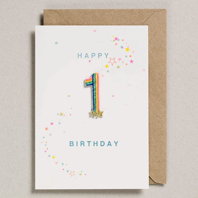 Carte d’anniversaire patch 1 an - Petra Boase