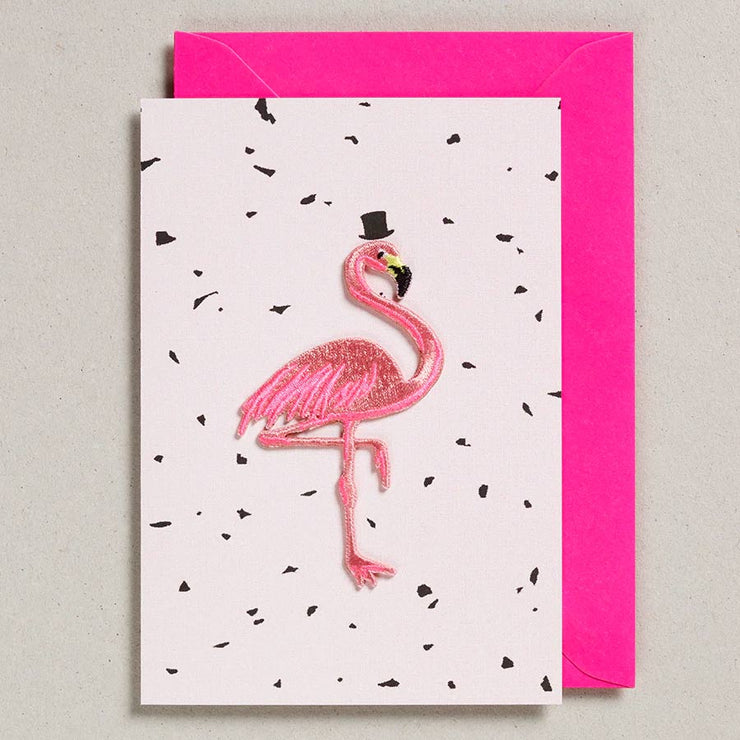 Carte Patch Flamant Rose - Petra Boase