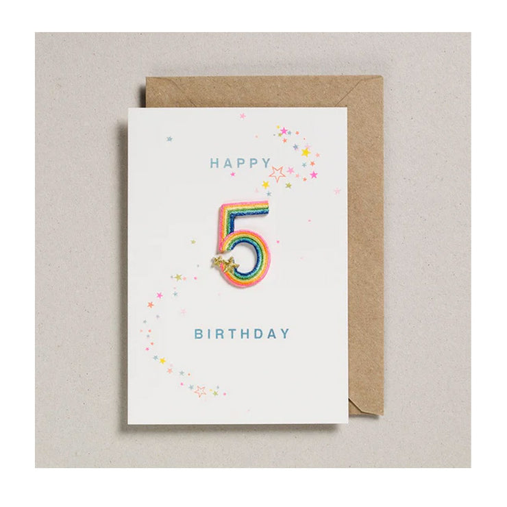 Carte d’Anniversaire Patch 5 ans - Petra Boase