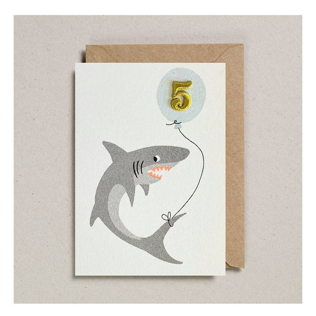 Carte d’Anniversaire Requin 5 Ans - Petra Boase