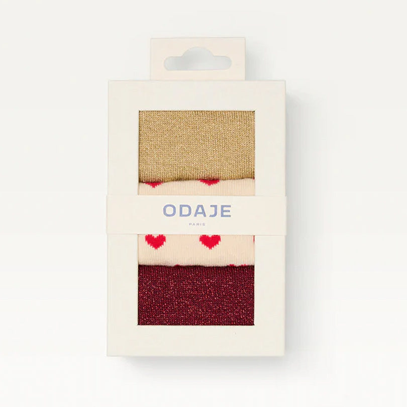 Lot De 4 Paires De Chaussettes – Blanc Avec Cœur Rouge – Taille 38/39 – Femme – NEUFES