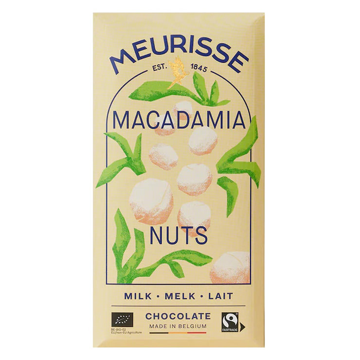 Tablette Chocolat au lait avec Noix de Macadamia - Meurisse