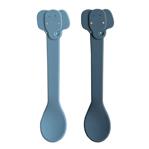 Set de 2 cuillères silicone éléphant - Trixie