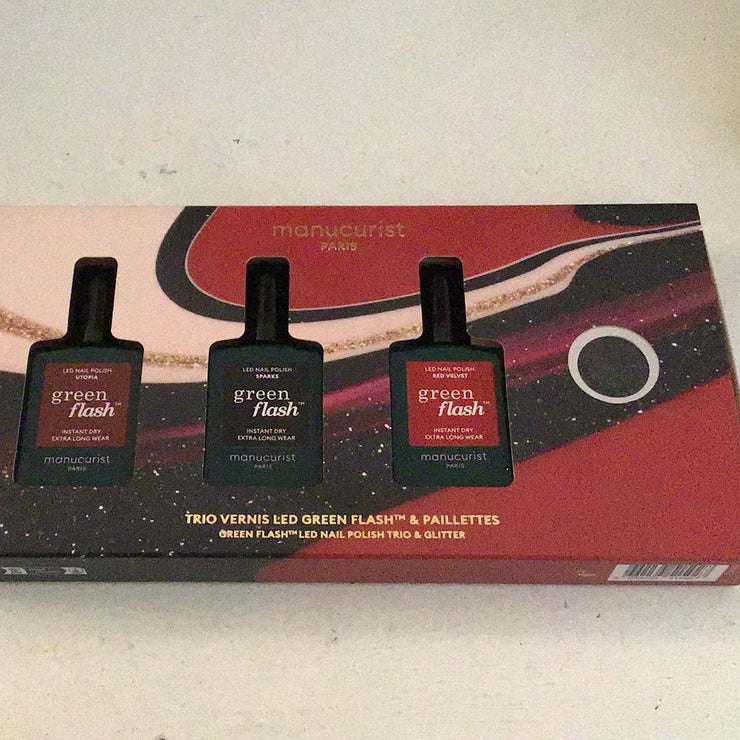 Trio Vernis et Paillettes Green Flash - Manucurist