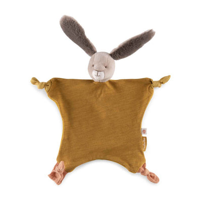 Doudou lapin ocre trois petits lapins Moulin Roty