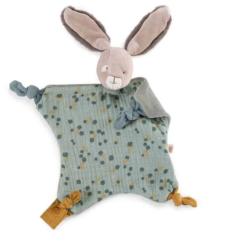 Doudou lapin sauge trois petits lapins Moulin Roty