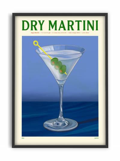 Affiche 30x40 - Elin PK - Dry Martini