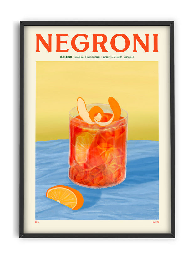Affiche 50x70 - Elin Pk Negroni