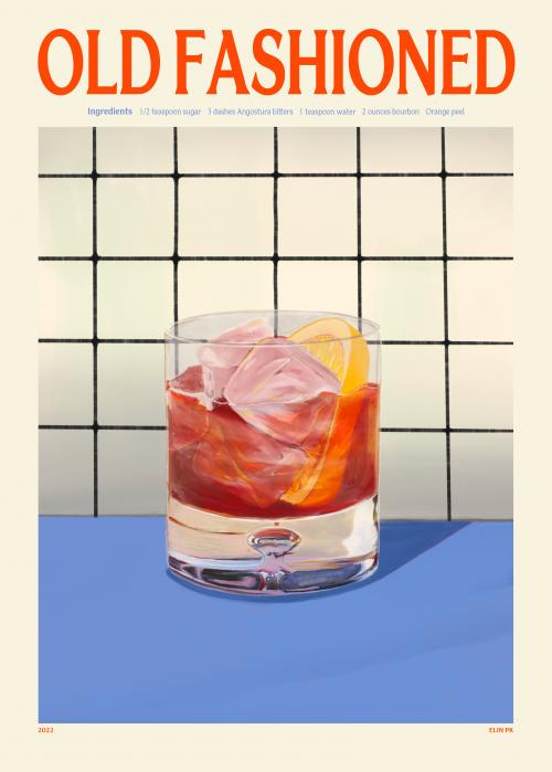 Affiche 50x70 - Elin PK Old Fashioned