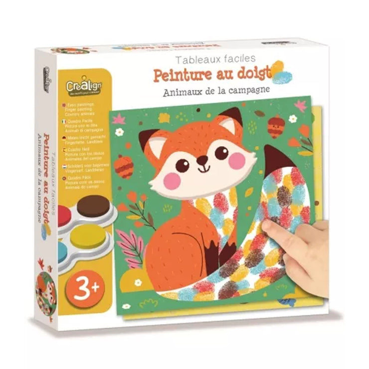 Peinture au doigt animaux de la campagne - Crealign