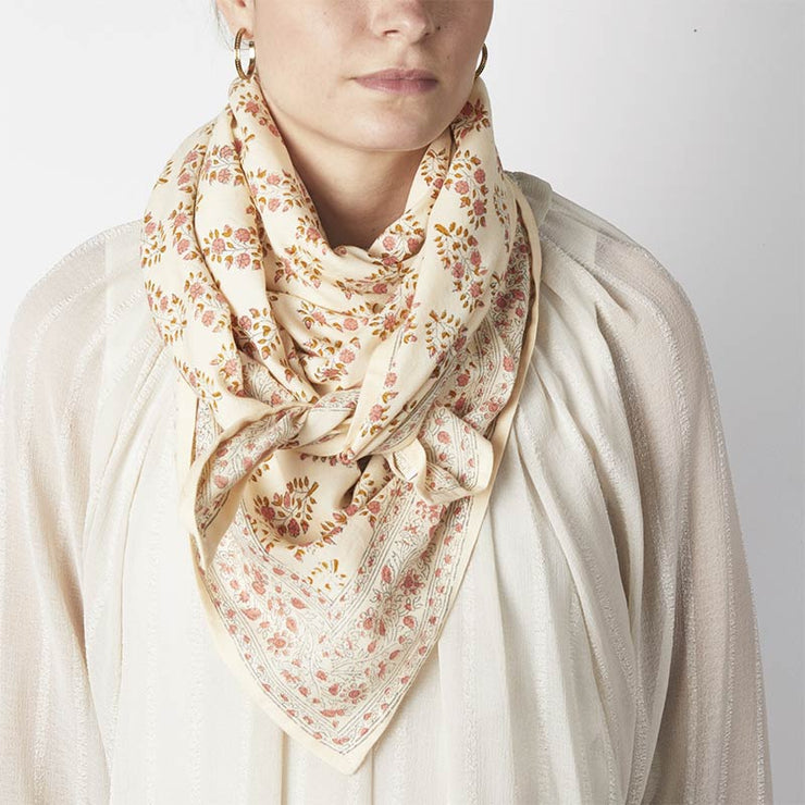 Foulard Primerose Rosé - Bonheur du Jour