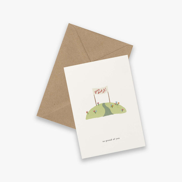 Carte  Finish Line « So Proud of you » - Kartotek