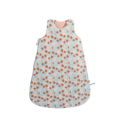 Gigoteuse Fleurie Bleue/brun 70 cm - Moulin Roty