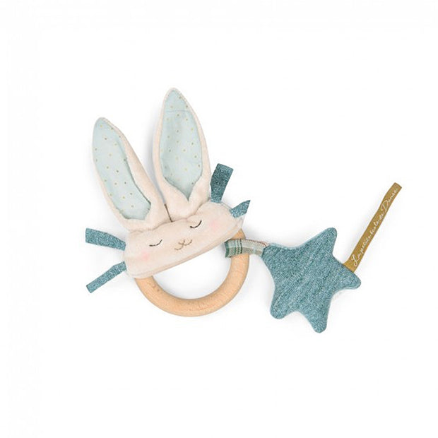 Hochet anneau lapin bleu école de danse - Moulin Roty